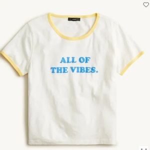 JCrew All of The Vibes Retro 80s 90s tee shirt. Size XL